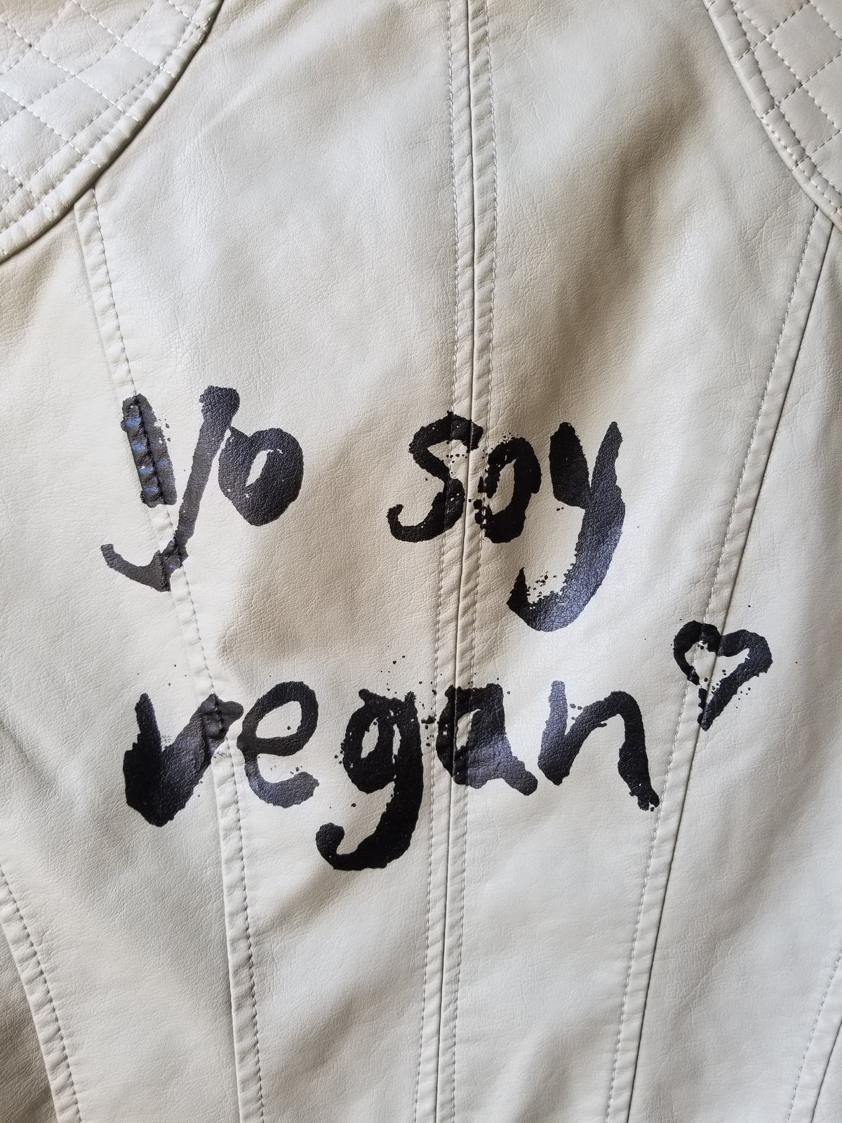 SOLD OUT - Yo Soy Vegan Faux Leather Jacket