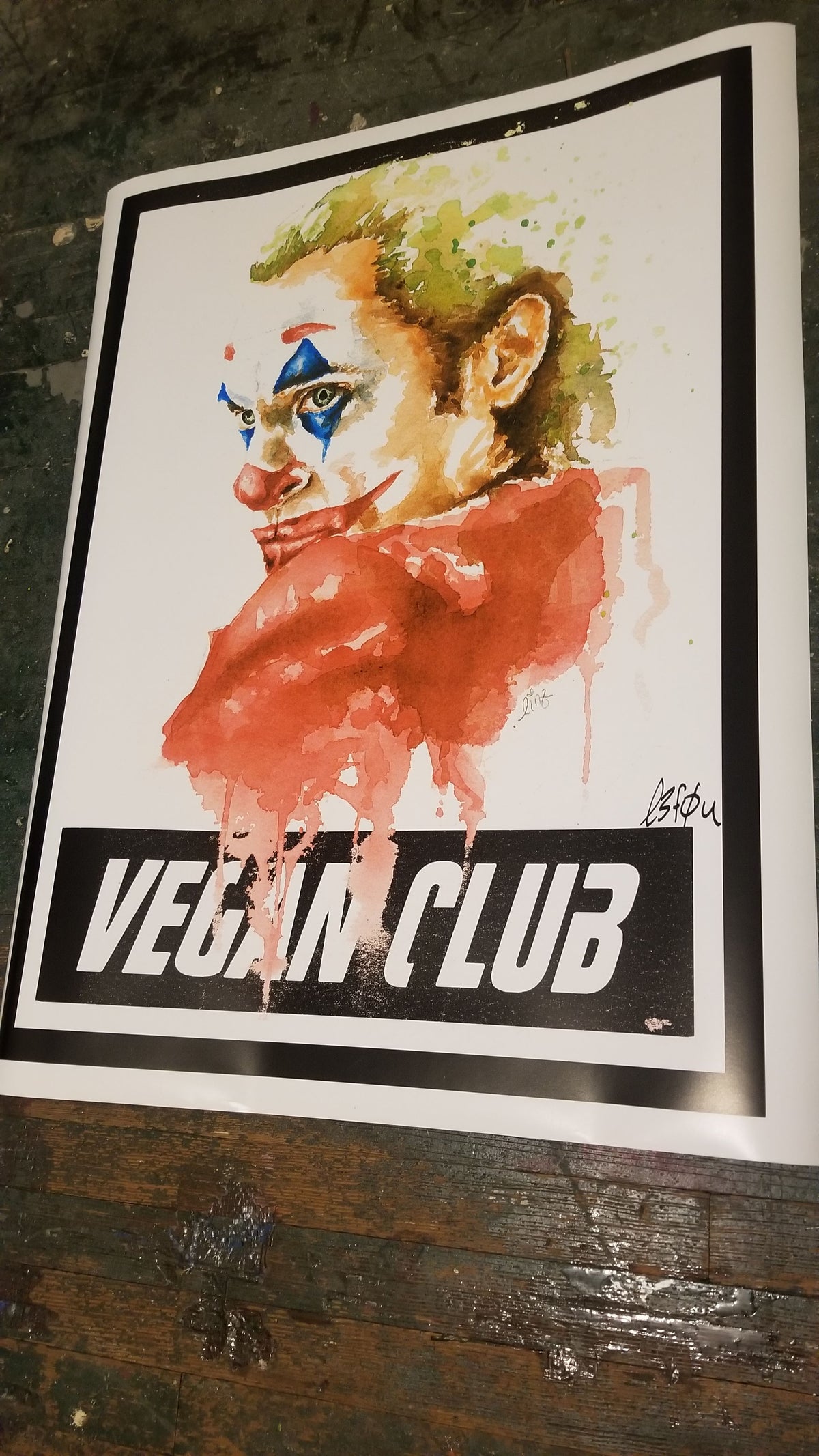 Ltd Edition Joker Poster or Newsprint collab with Lindsay Lewis