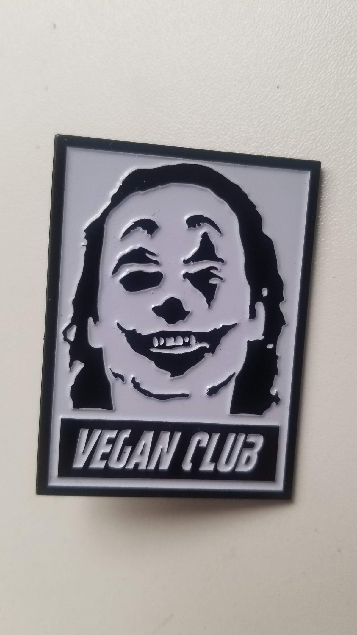Vegan Club Pin featuring the Joker