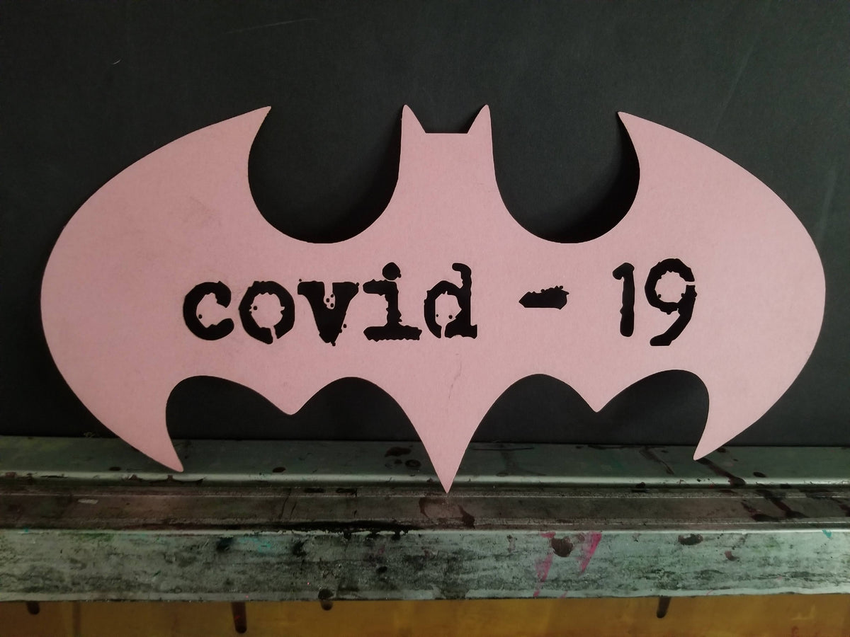 Bat COVID-19 Batman Street Stencil