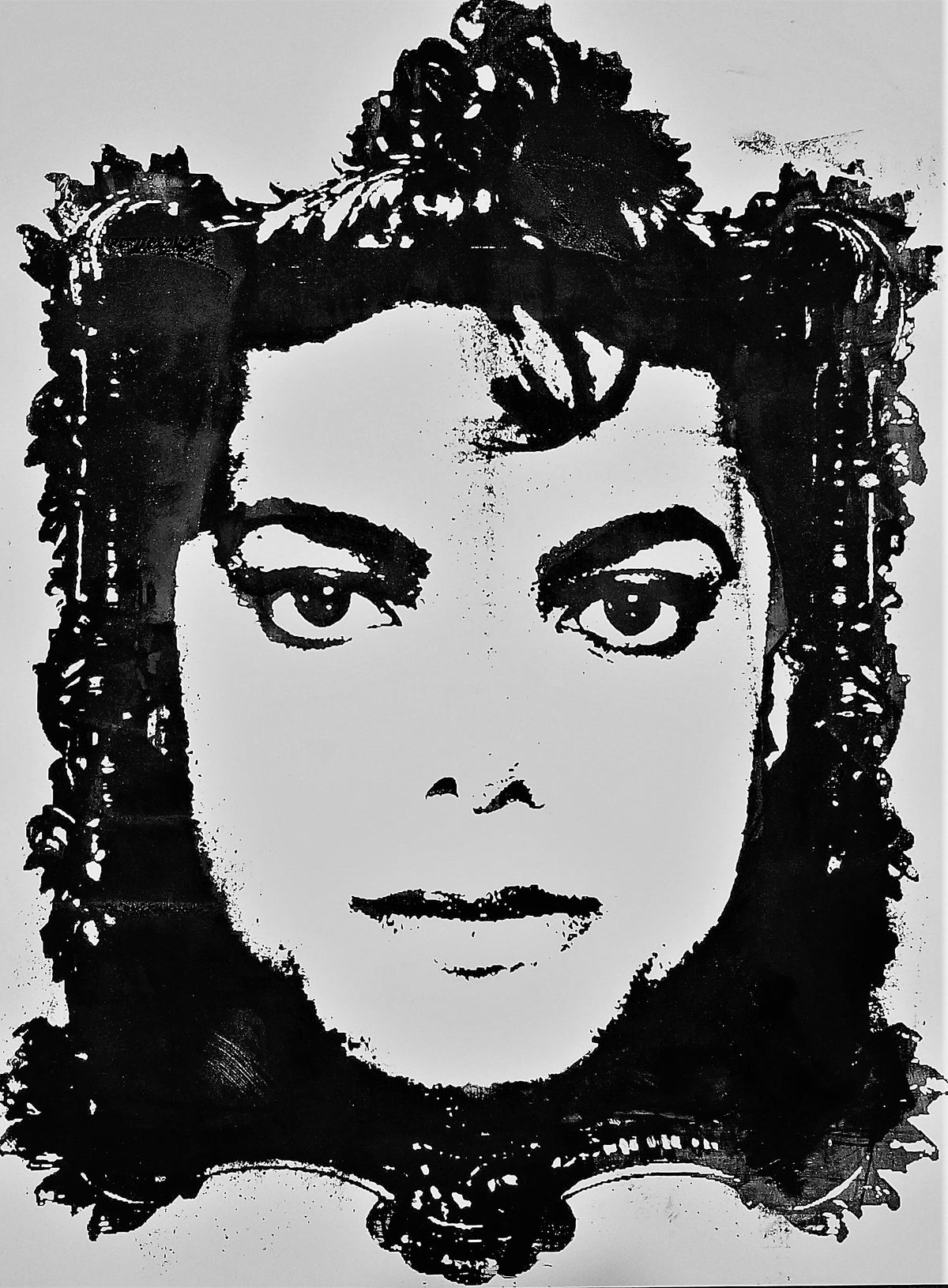 18x24 Original Artwork Michael Jackson, "Man in the Mirror"