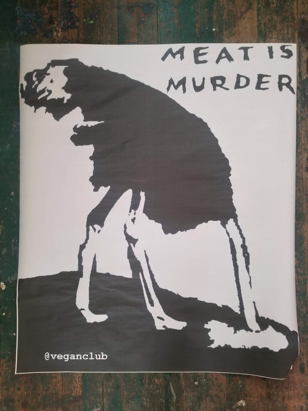 NewsPrint Poster Ostrich Meat is Murder