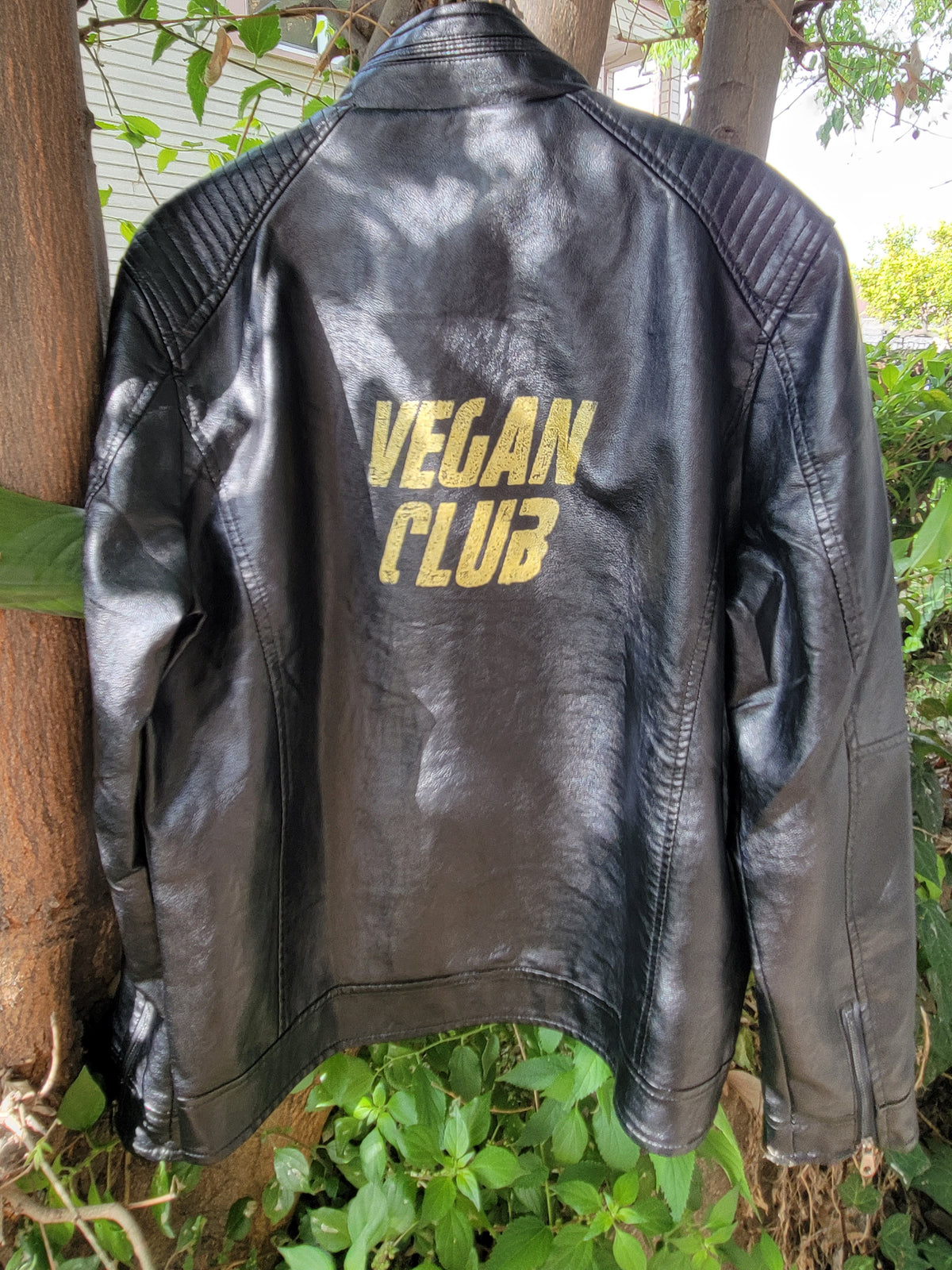 Men's Faux Leather Jacket Vegan Club