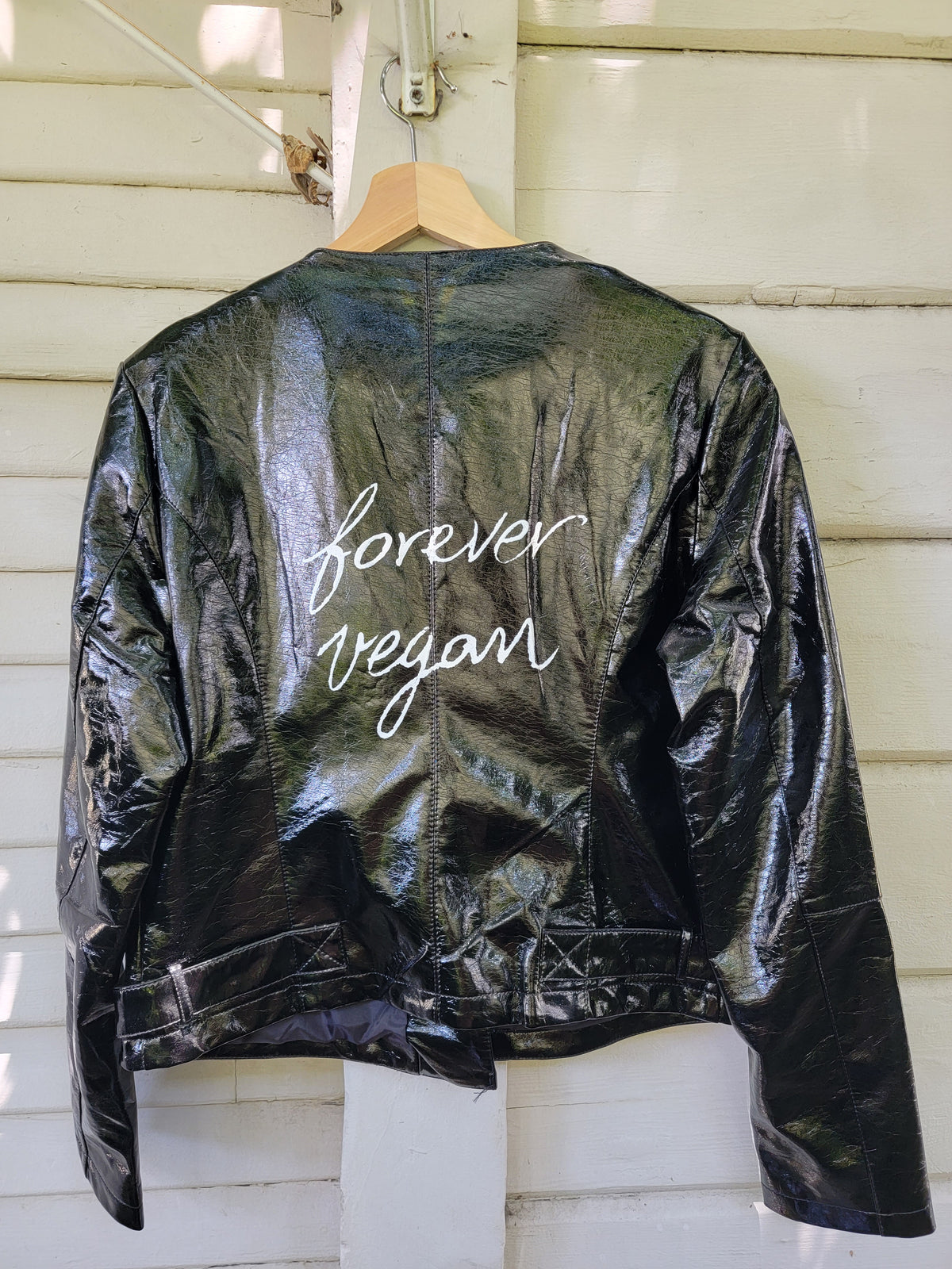 SOLD OUT - Forever Vegan Shiny Faux Leather Jacket