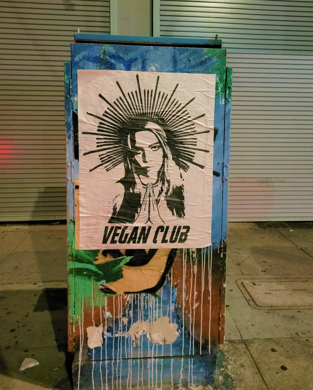 NewsPrint Poster Halo Billie Eillish Vegan Club