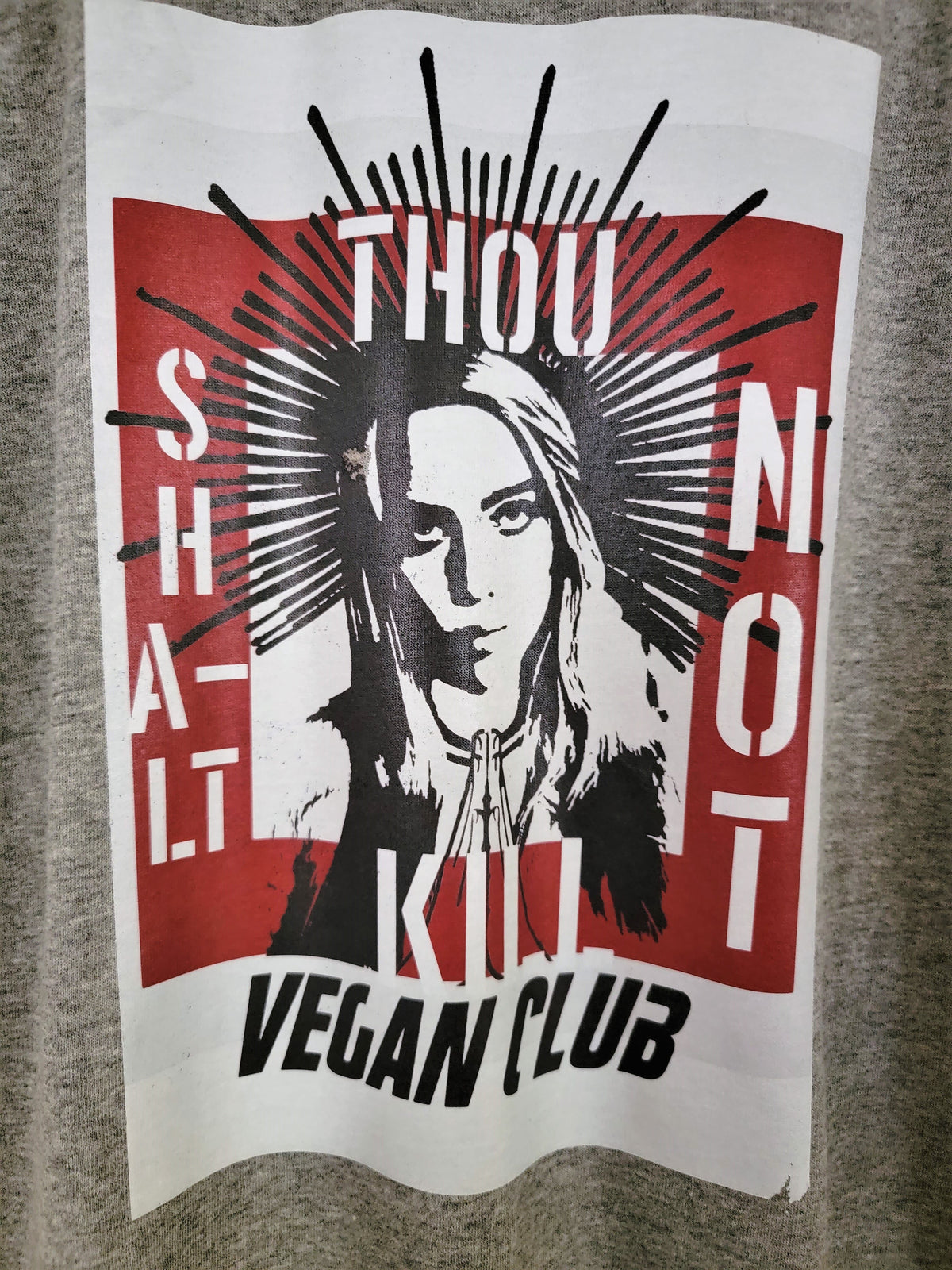 SOLD OUT - Billie Eilish Vegan Club T-shirt Shalt Not Kill front color design