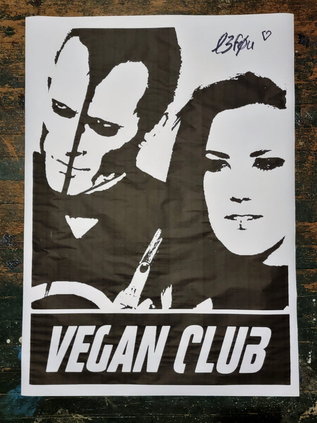 NewsPrint Poster Vegan Club Doyle Couple Wolfgang & Alissa White Gluz