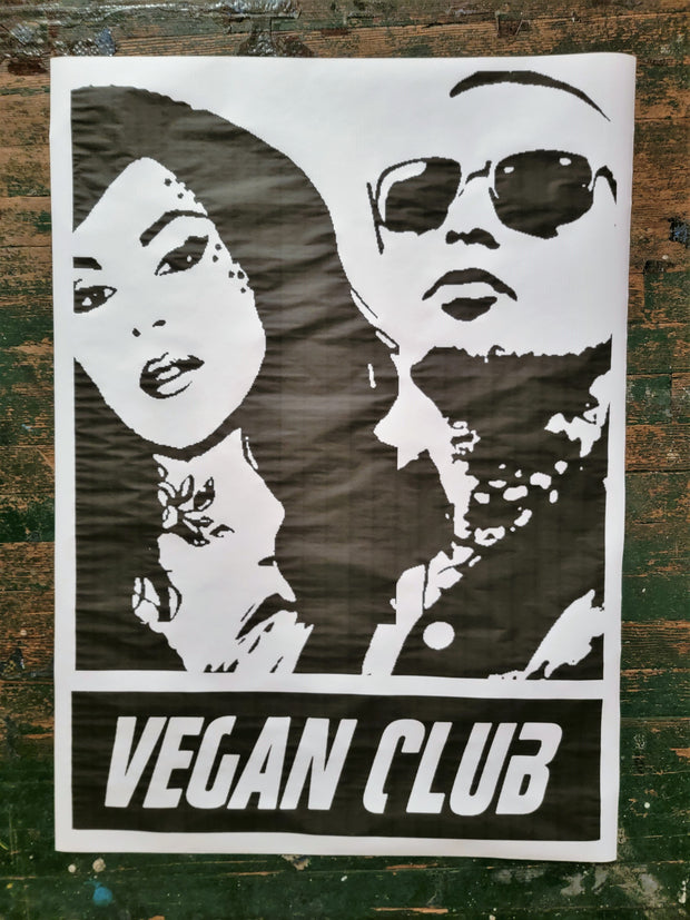NewsPrint Poster Vegan Club Kat Von D & Prayers