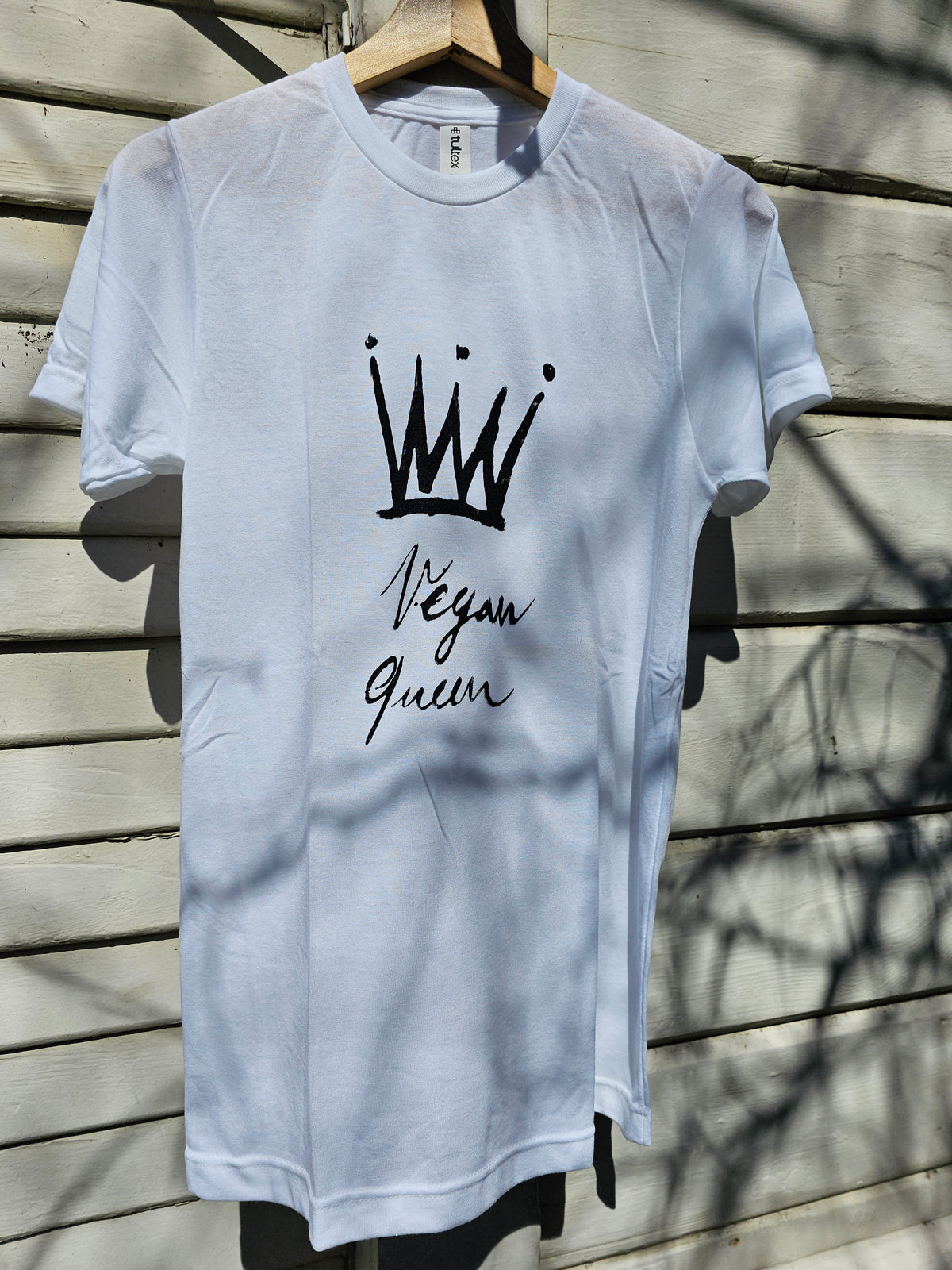 Vegan Queen with Crown T-shirt