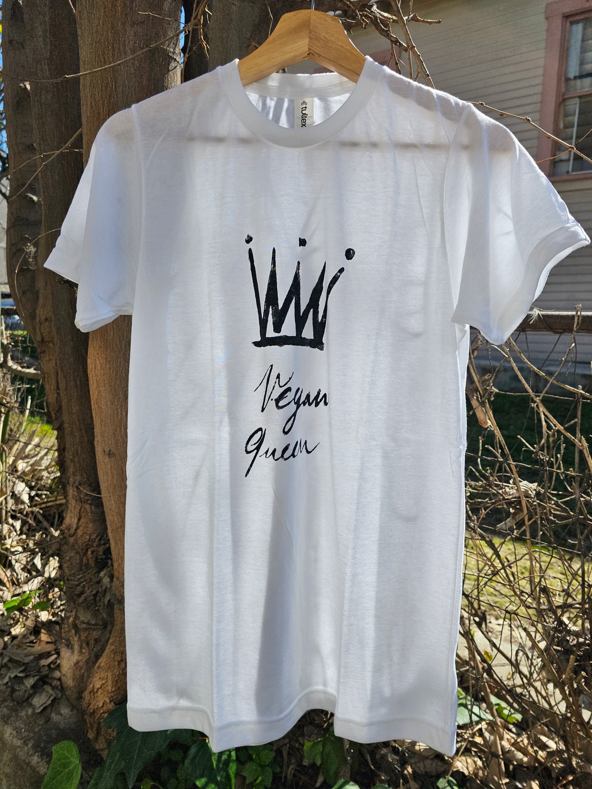 Vegan Queen with Crown T-shirt