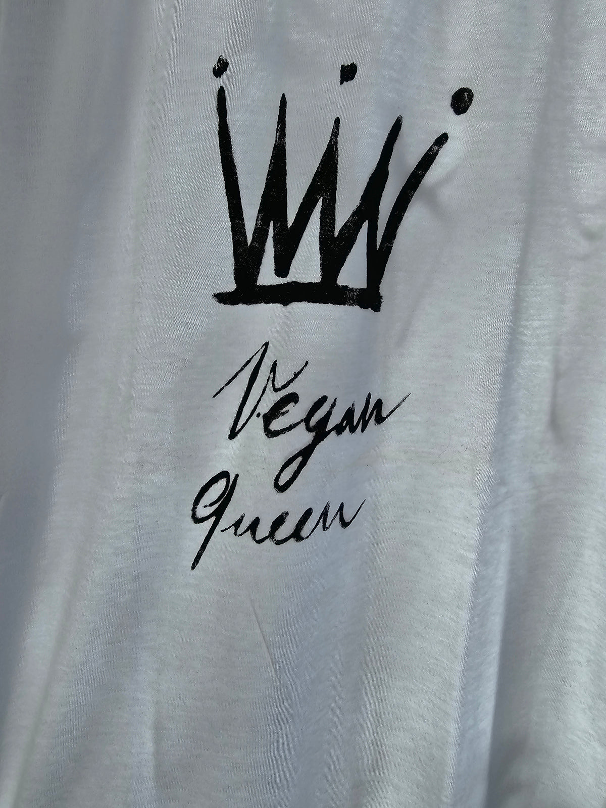 Vegan Queen with Crown T-shirt