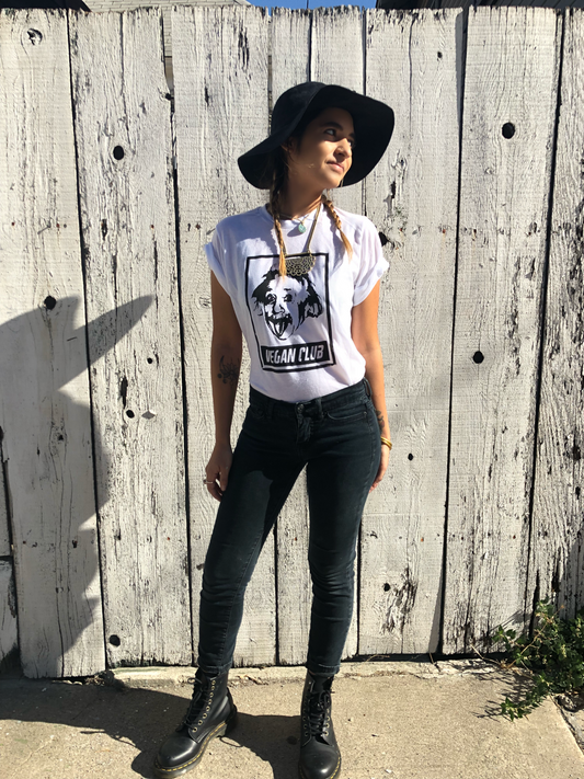 Albert Einstein Vegan Club T-shirt