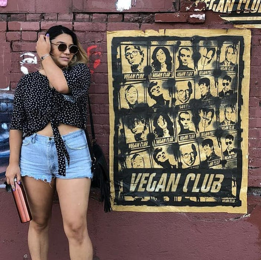 NewsPrint Poster Vegan Club Gang collab with @_actions_not_words