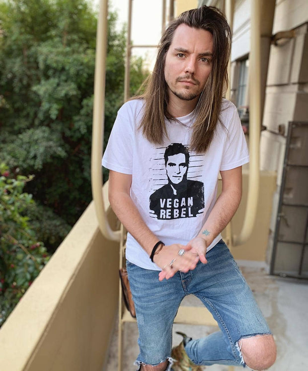 Joaquin Phoenix Vegan Rebel Mug Shot T-shirt