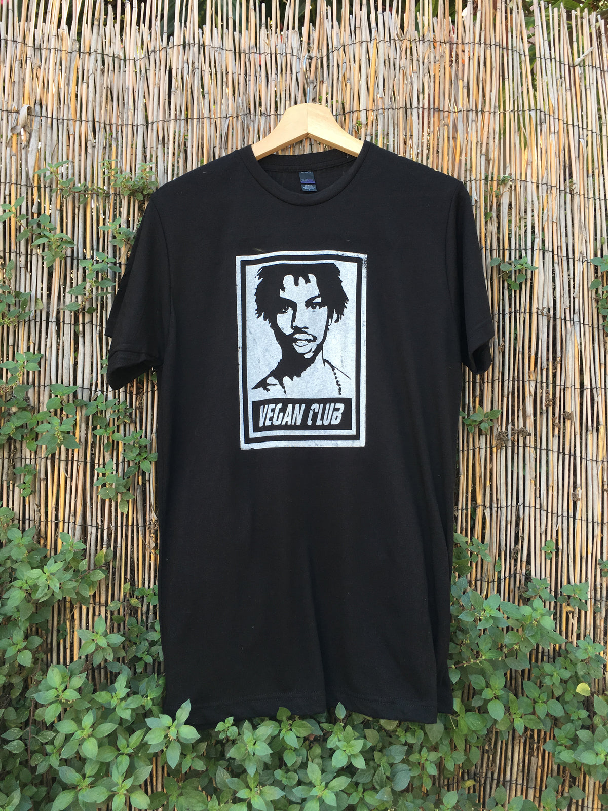 Organic Made in USA T-shirt "Vegan Club" featuring Raury