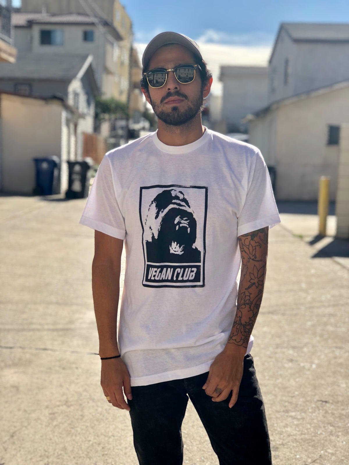 Gorilla Vegan Club T shirt