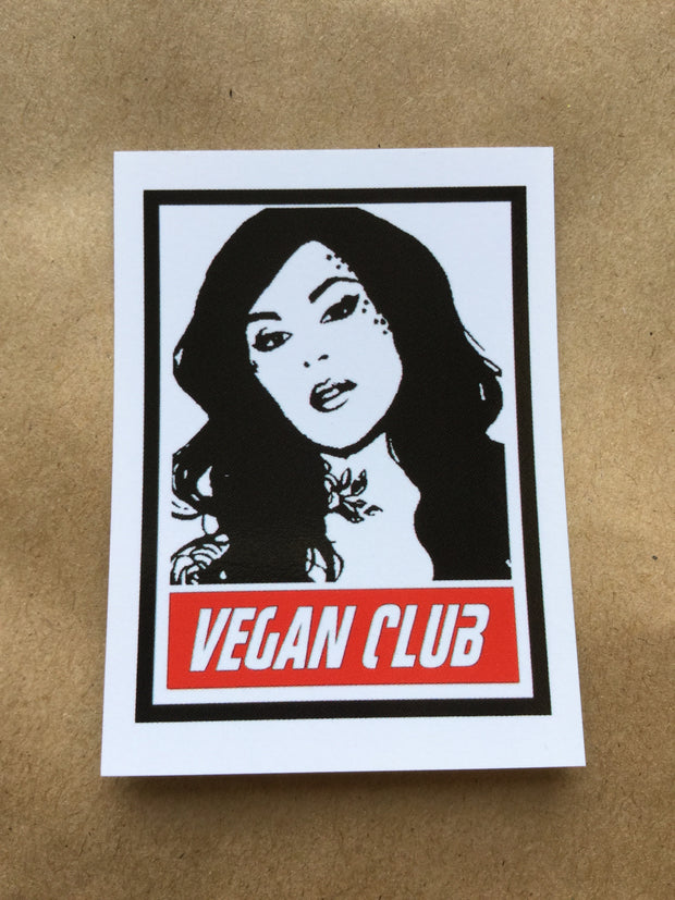 Spread the Word with a small Kat Von D "Vegan Club" fridge,... magnet