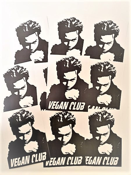 12 Vegan Club River Phoenix (the Vegan James Dean) Stickers