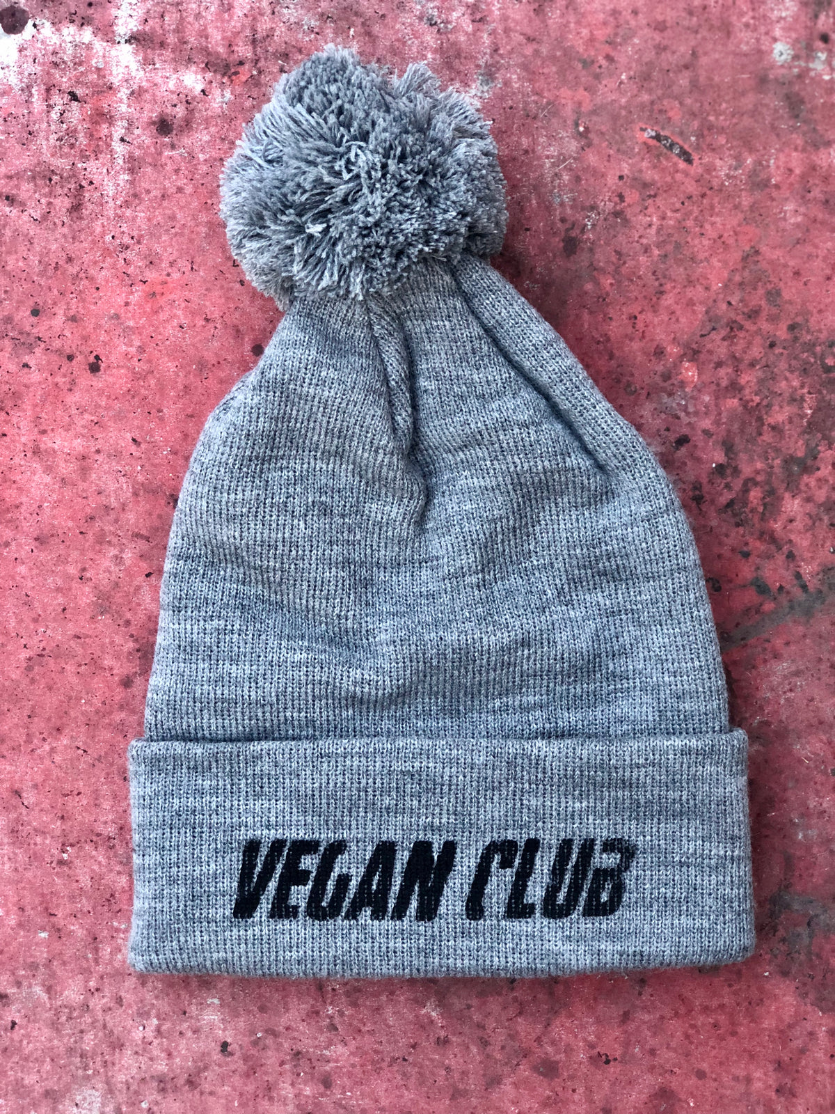 OUT OF STOCK - Vegan Club beanie with Pom Pom