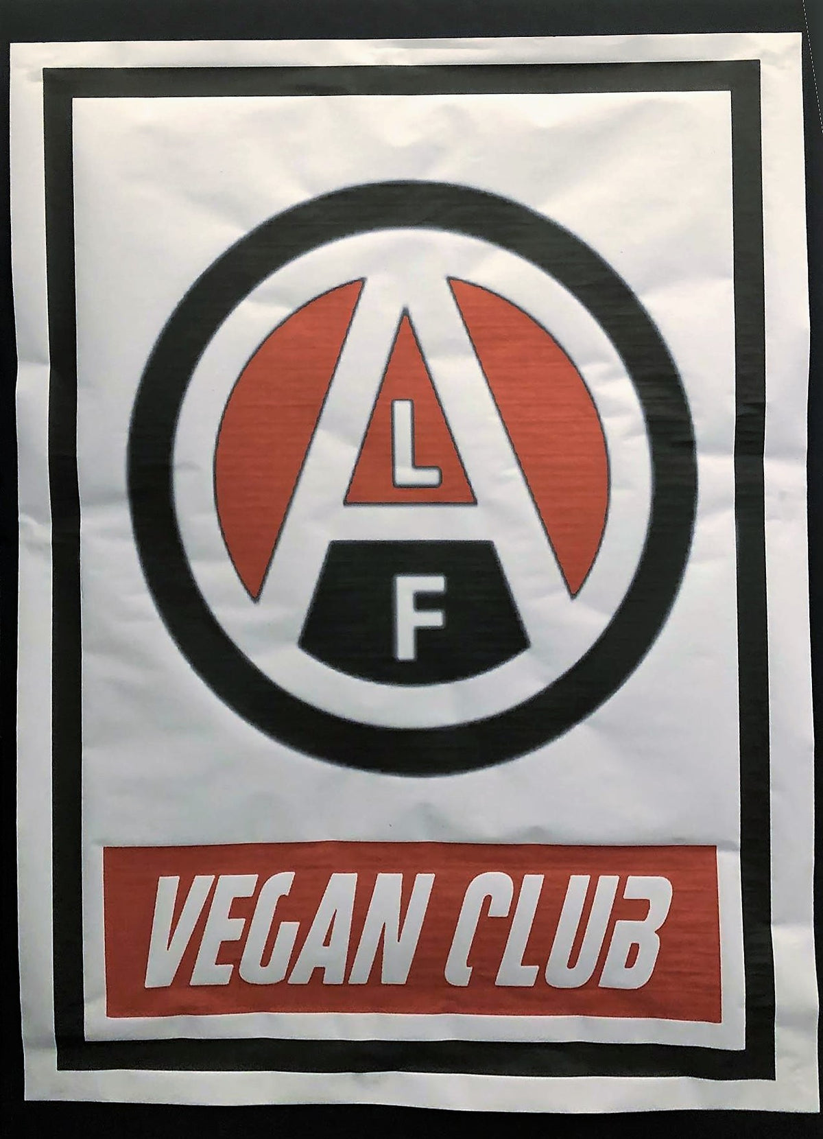NewsPrint Poster Vegan Club feat. ALF Animal Liberation Front Logo