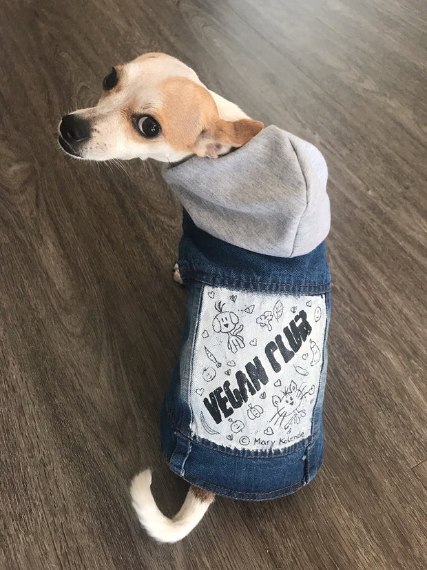 SOLD - Mary Kolende Collaboration Dog Jean Jacket