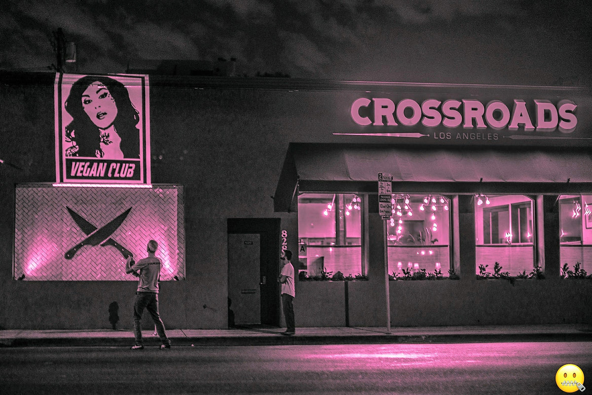 Live Mural Projection Indoor & Outdoor featuring Anti-Trump in LA