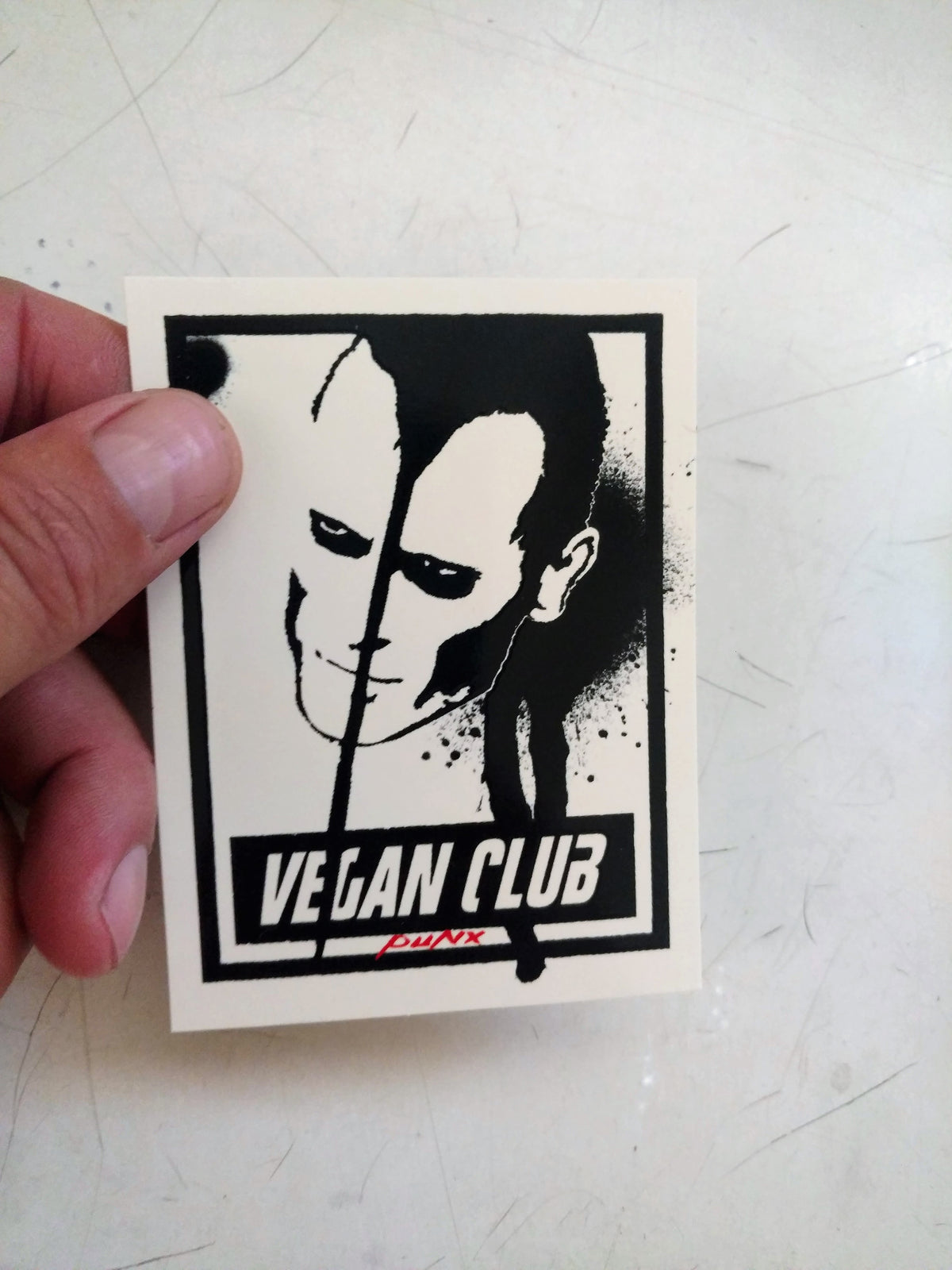 SOLD OUT - Vegan Club Stickers with Doyle Wolfgang collab with Anthony Proetta Jr  - Set of 12