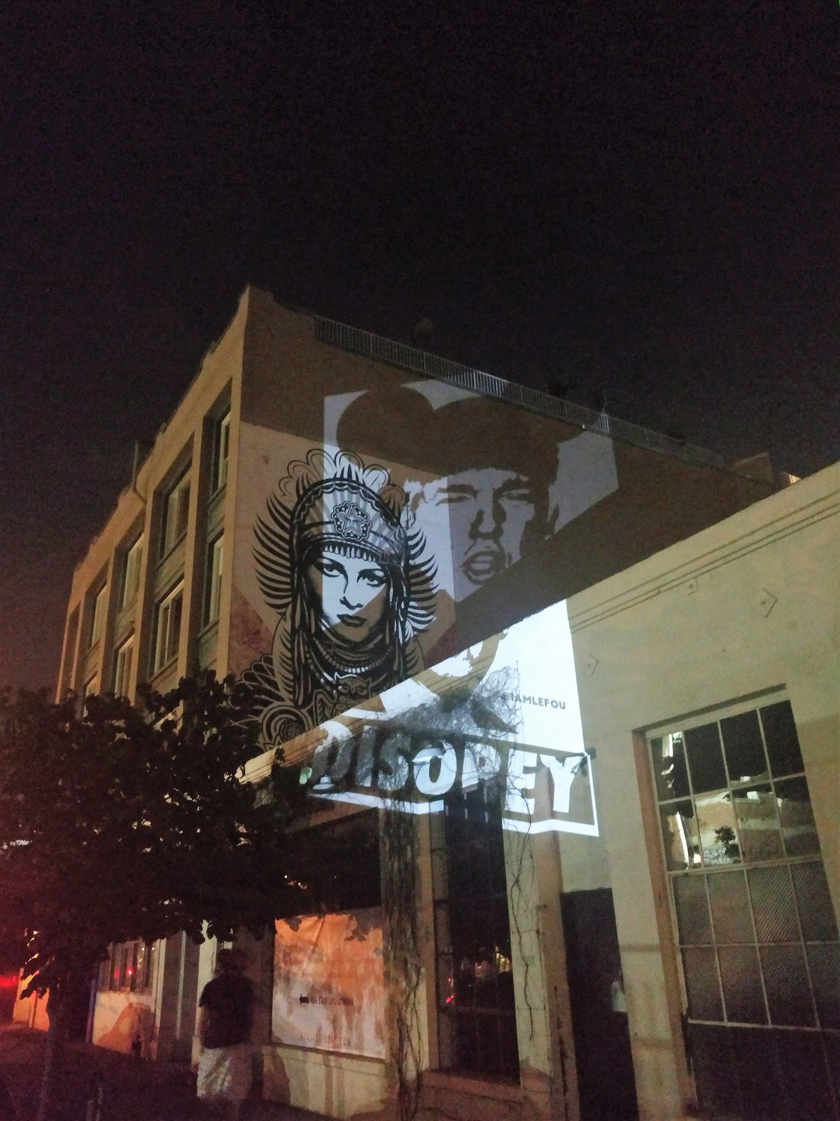 Live Street Art Projection
