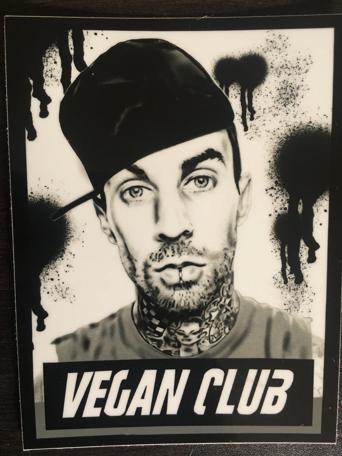 12 Vegan Club Travis Barker Stickers