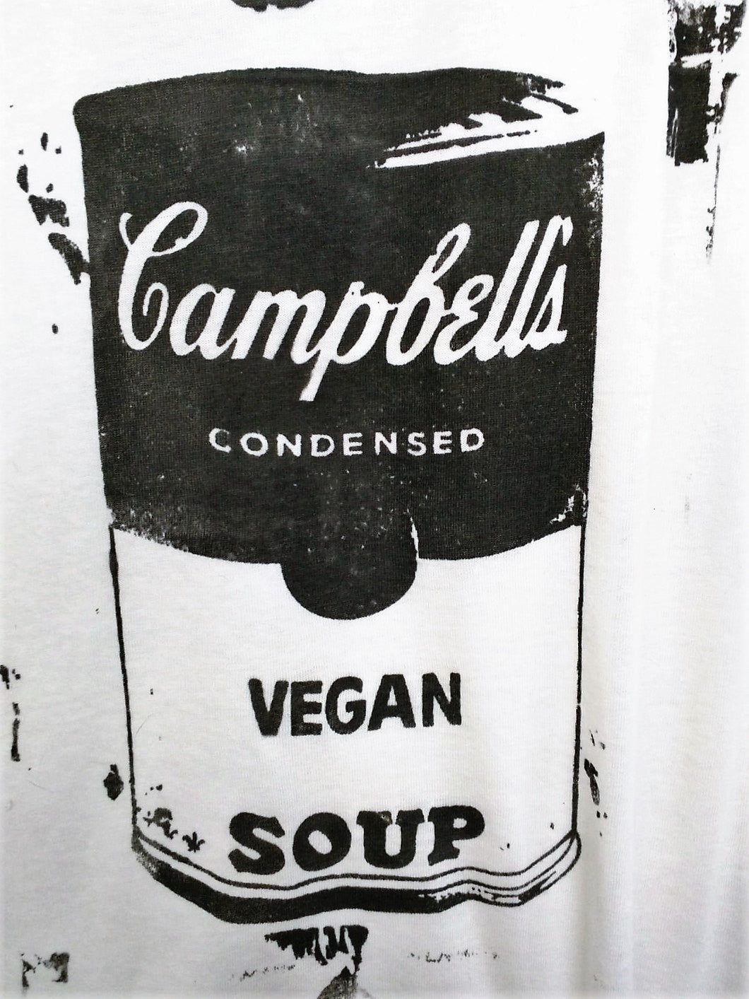 Vegan Soup is King! T-shirt a la Warhol w Basquiat Crown