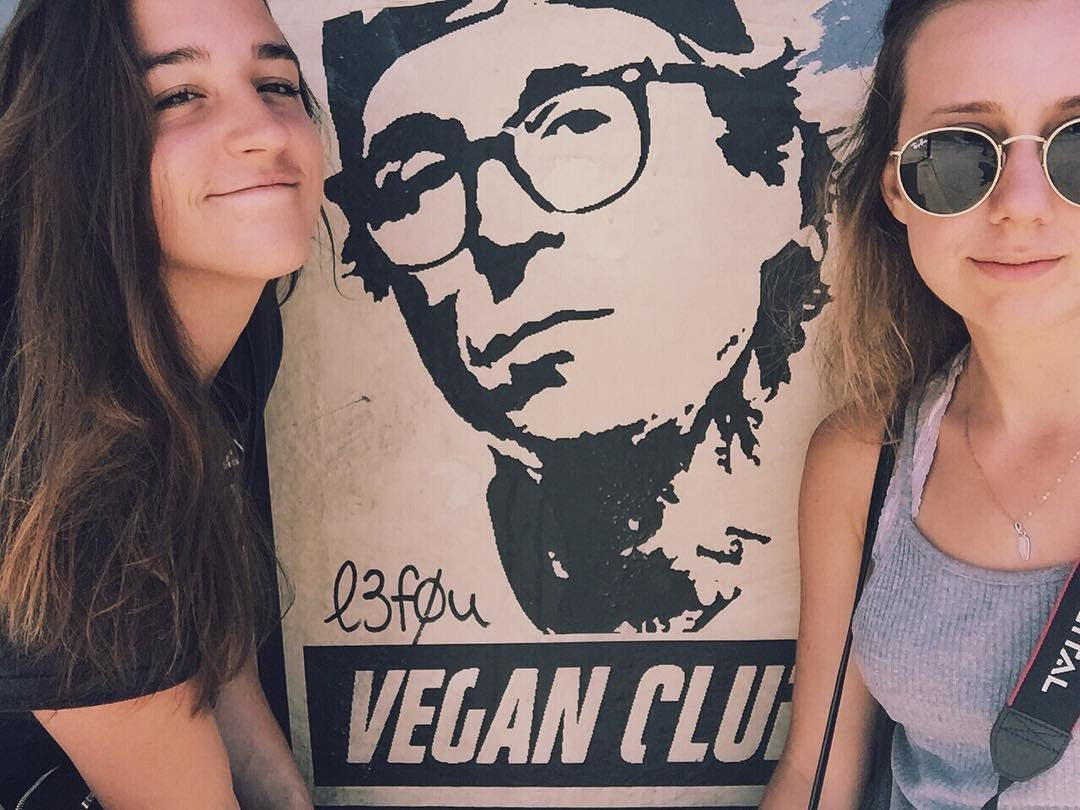 NewsPrint Poster Vegan Club featuring Toby Morse