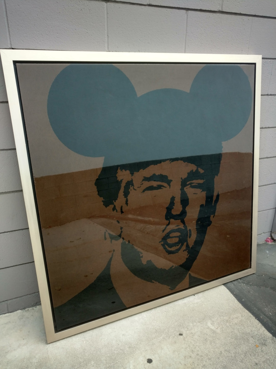 SOLD - 48x48 Original Artwork "Operation Mickey Mouse" featuring Trump - Politically Incorrect
