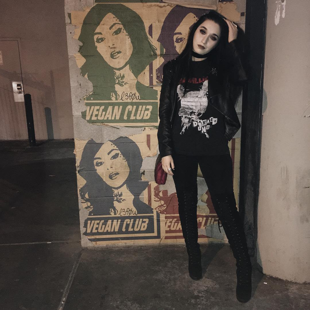 Street Art NewsPrint Poster Vegan Club Kat Von D Signed L3f0u @fettlevegan @nataliavandort @shanaholic @melrene @thehollywoodwerewolf