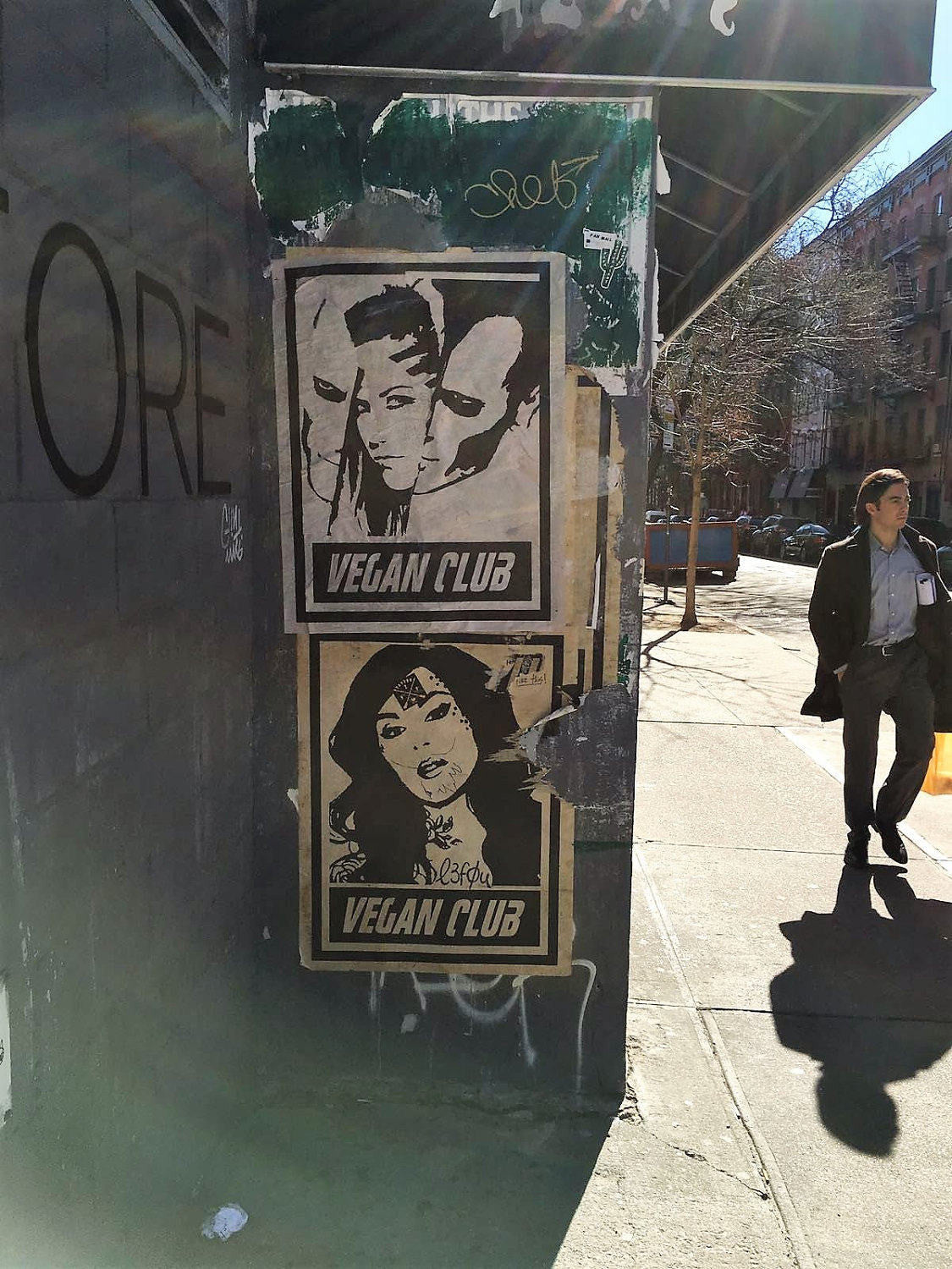 Street Art NewsPrint Poster Vegan Club the Misfits Alissa White-Gluz Signed L3f0u - model @alissawhitegluz_fanclub