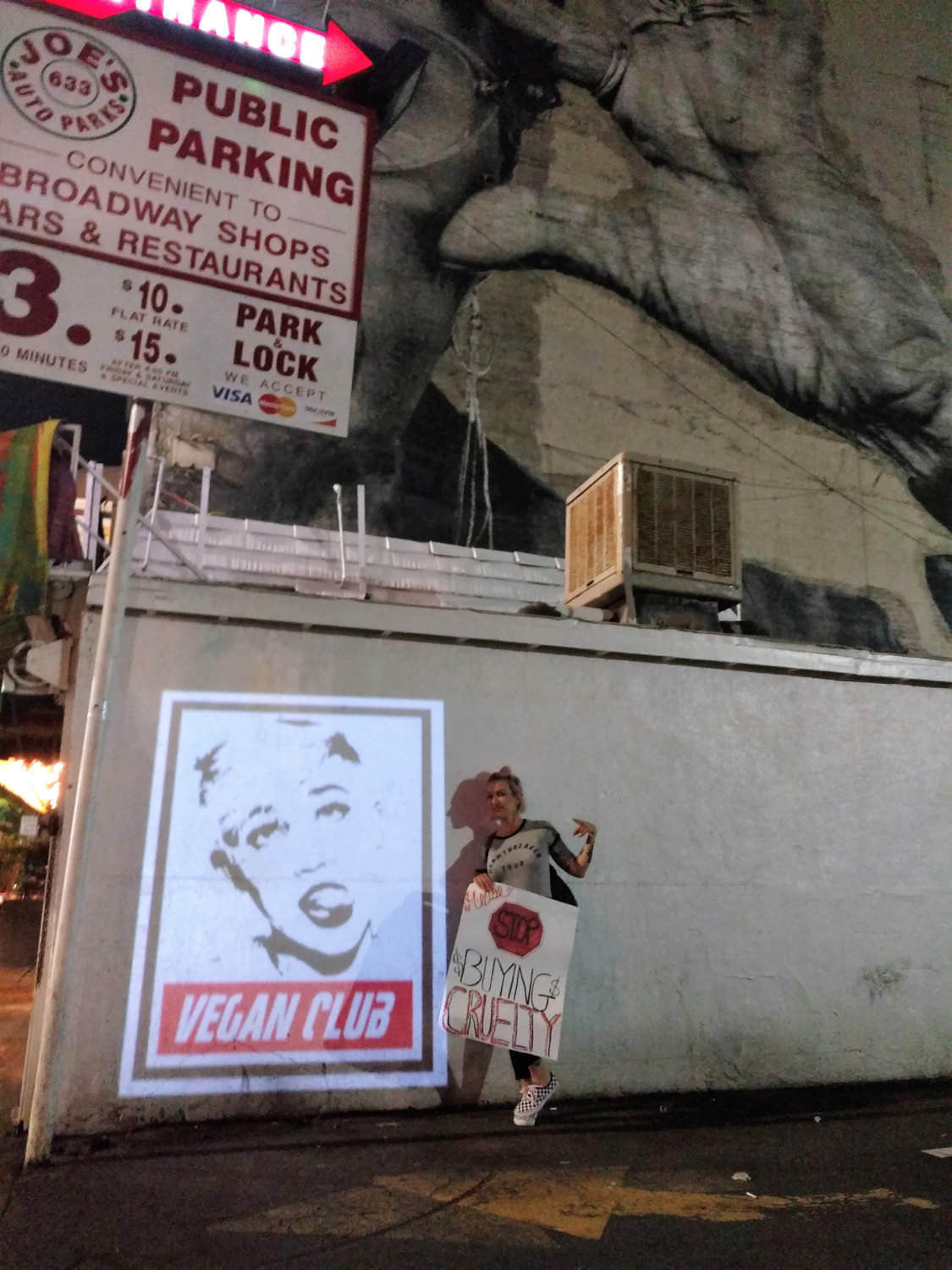 Live Street Art Projection