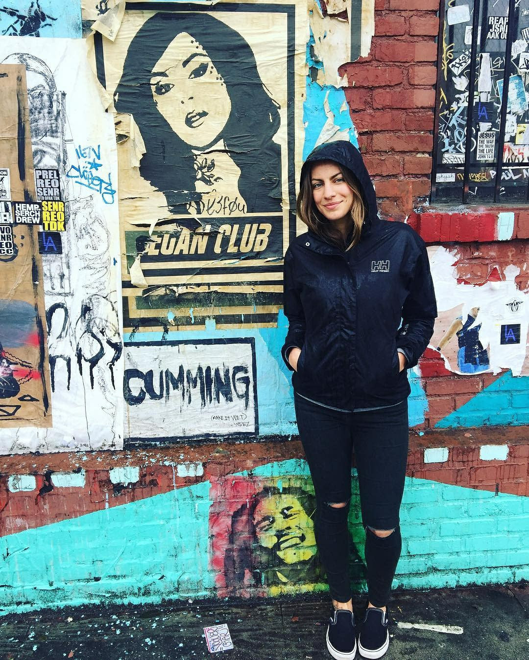 Street Art NewsPrint Poster Vegan Club Kat Von D Signed L3f0u @fettlevegan @nataliavandort @shanaholic @melrene @thehollywoodwerewolf