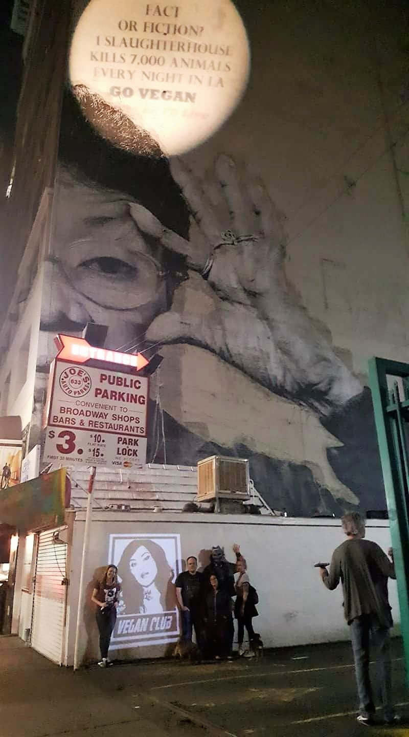 Live Street Art Projection
