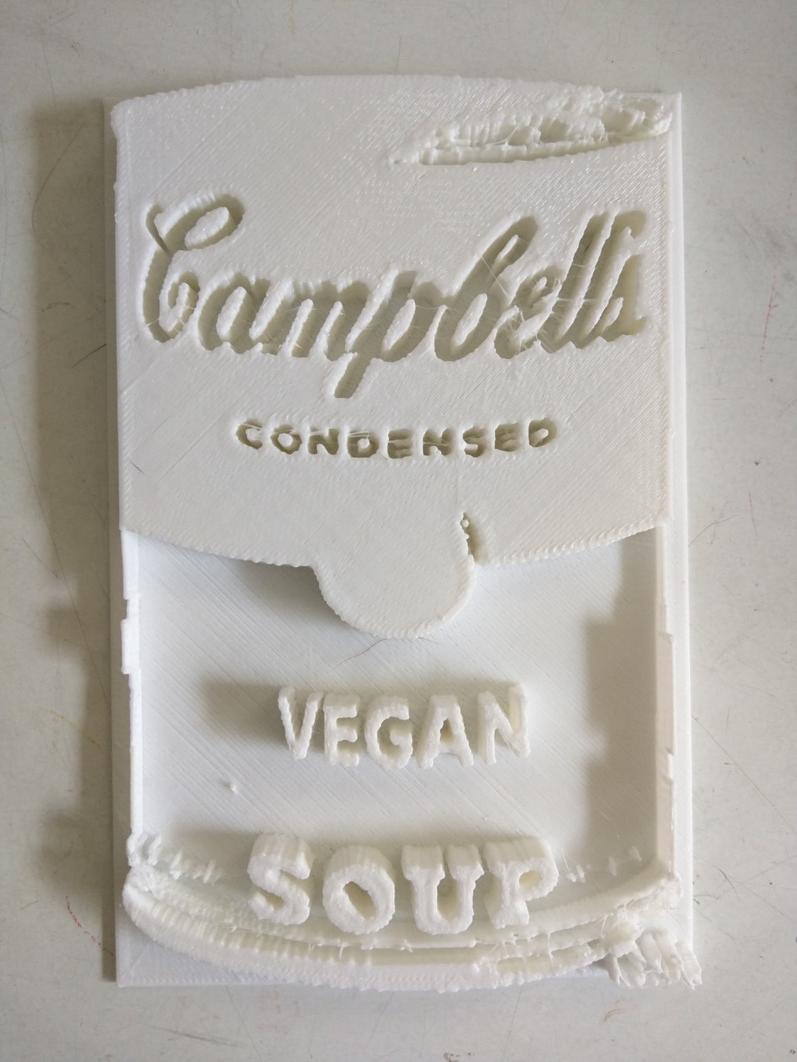 3D printed Campbell's Vegan Soup by L3f0u