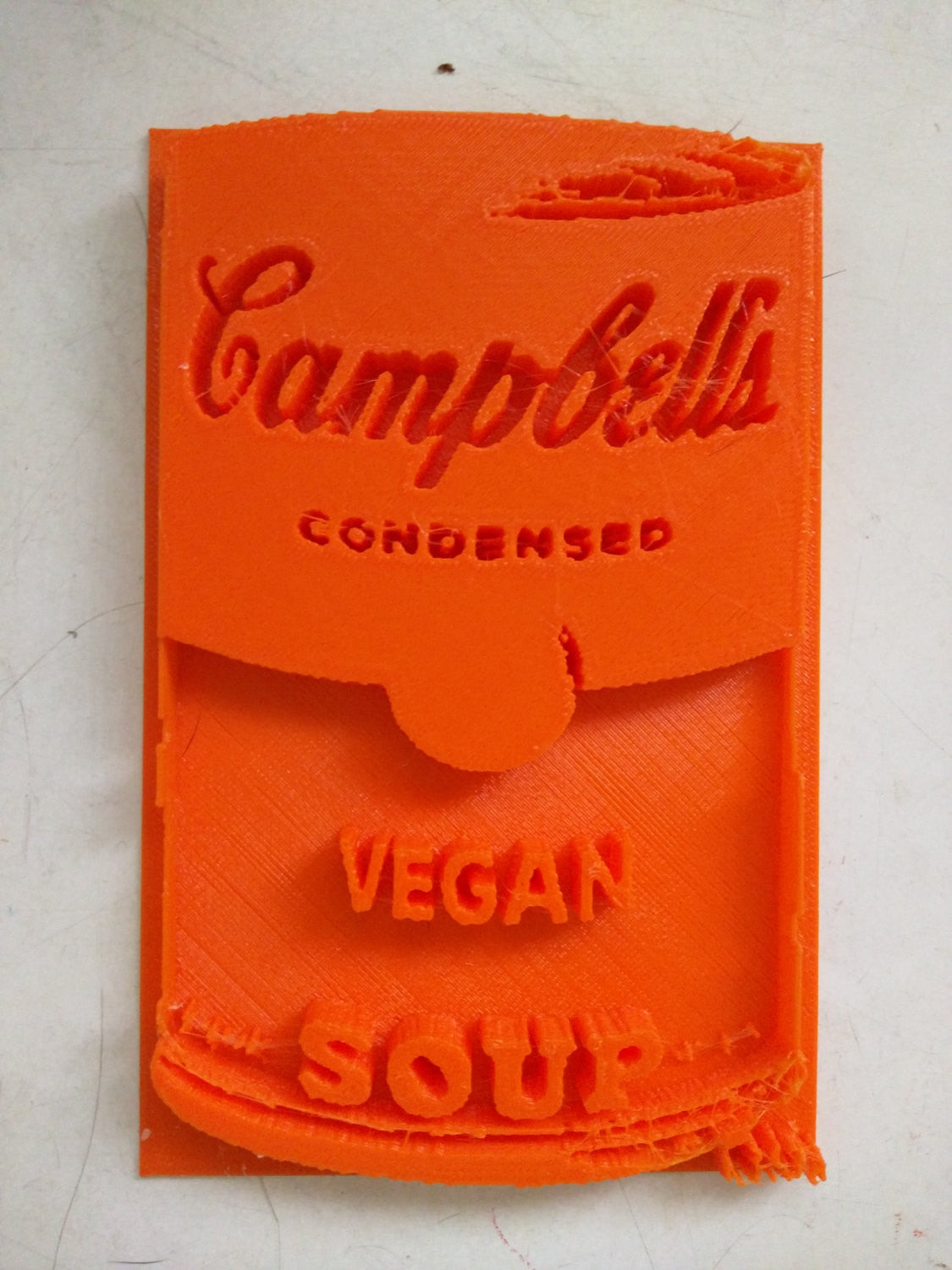 3D printed Campbell's Vegan Soup Orange by L3f0u