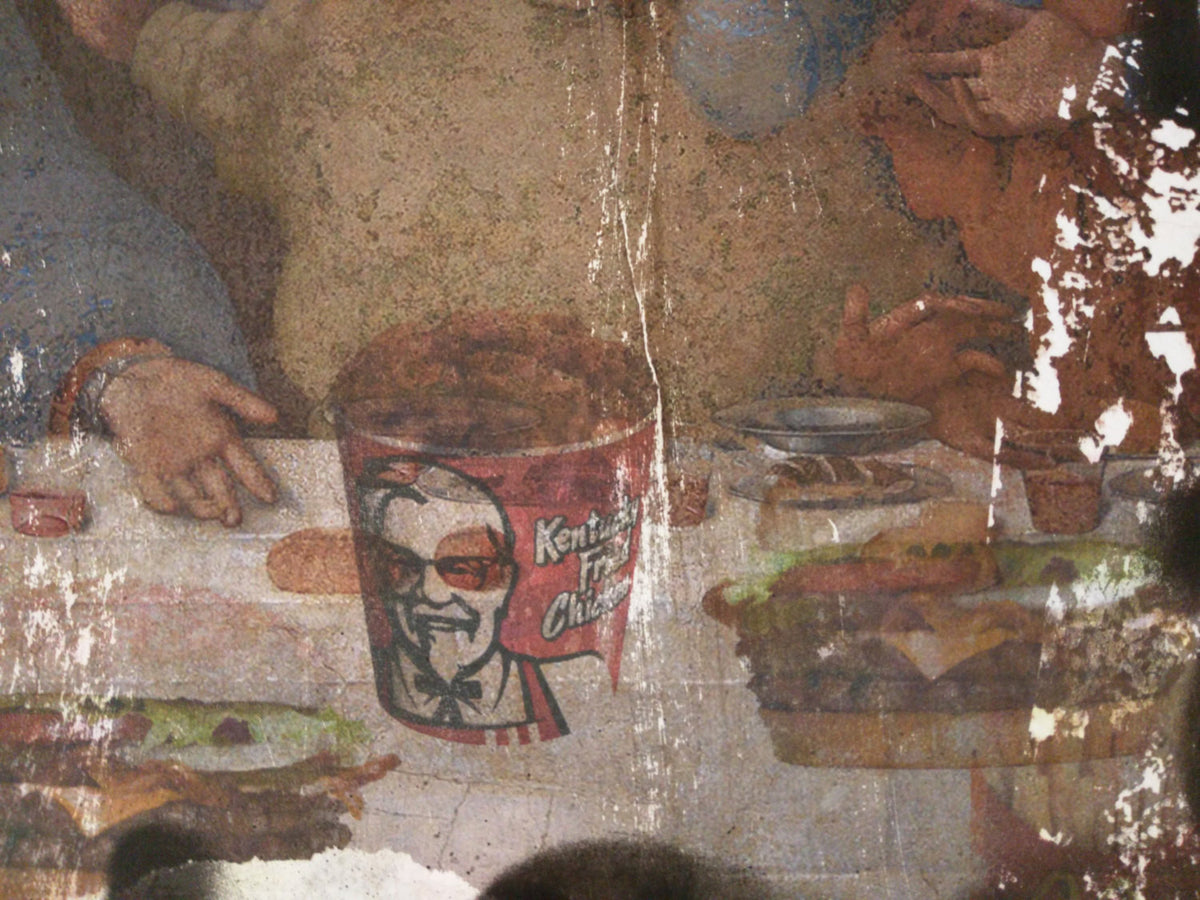 The Last Supper ft. Jesus, KFC, Mac Donalds, Burger King & Coke