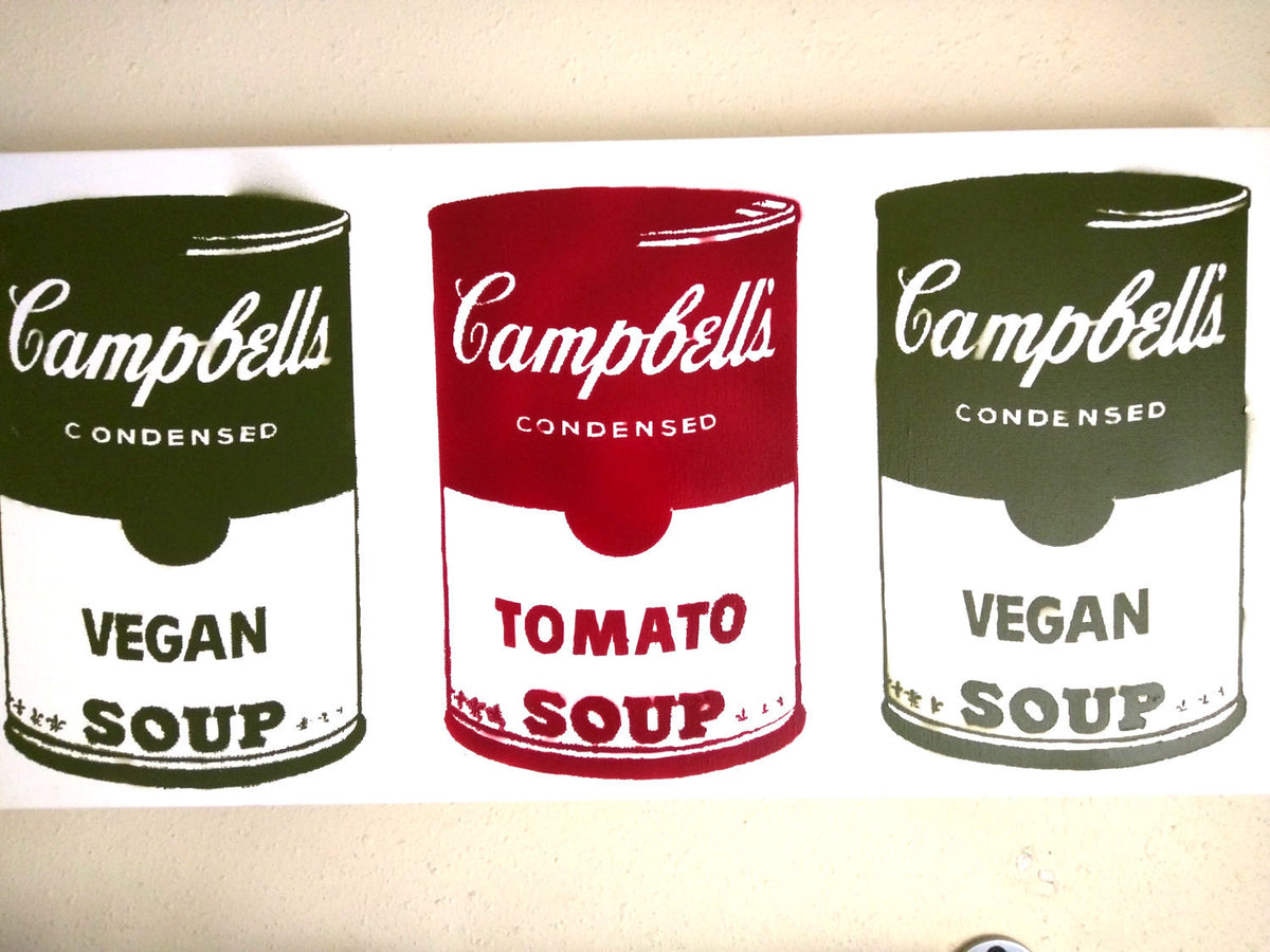 Campbell's Vegan & Tomato Soup Canvas 12x48 by L3f0u