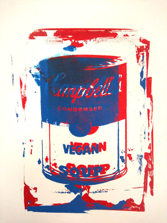 3D Campbell's Vegan Soup Canvas on Wood 24x18 by L3f0u