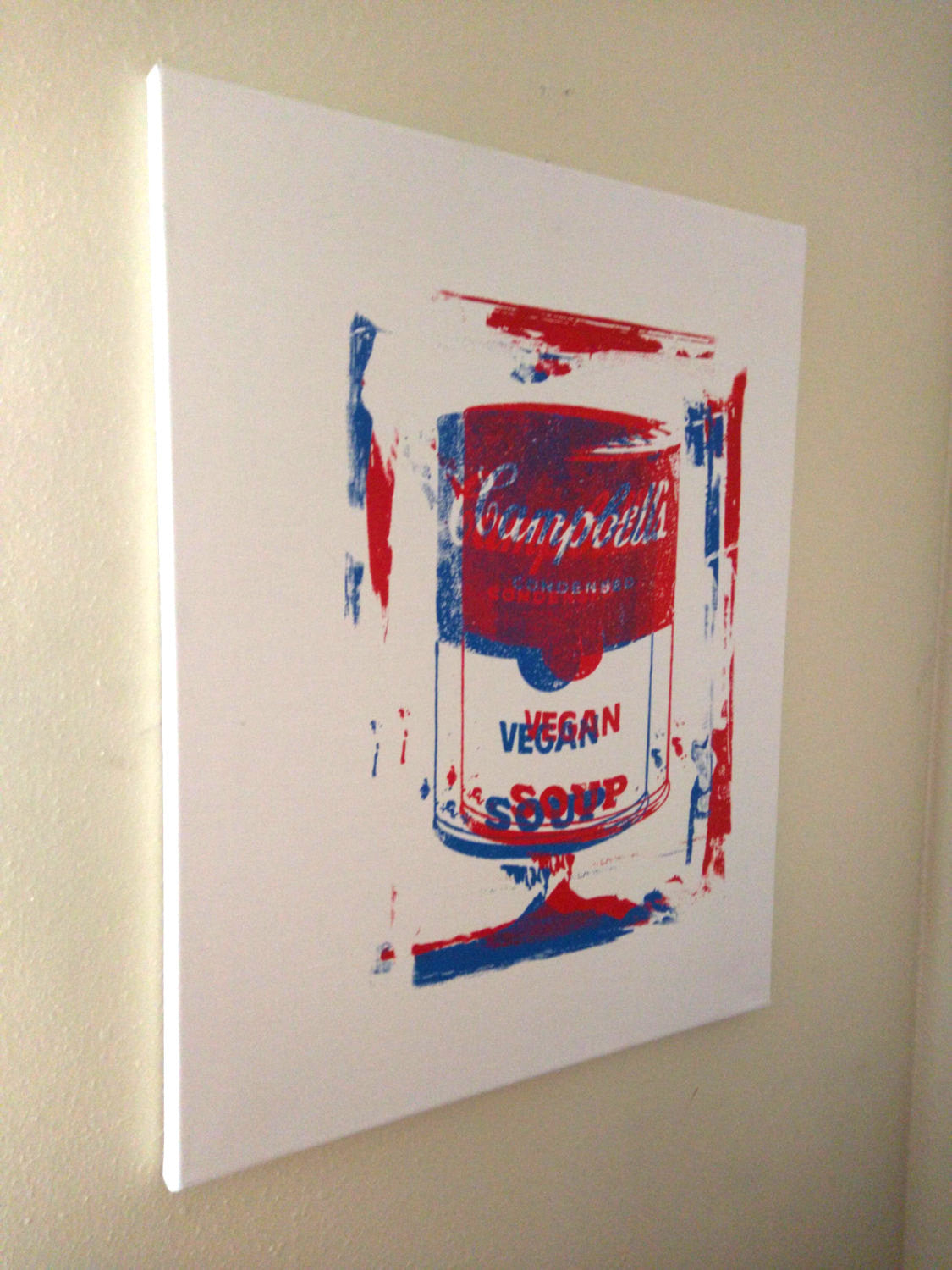 3D Campbell's Vegan Soup Canvas  20x16 by L3f0u
