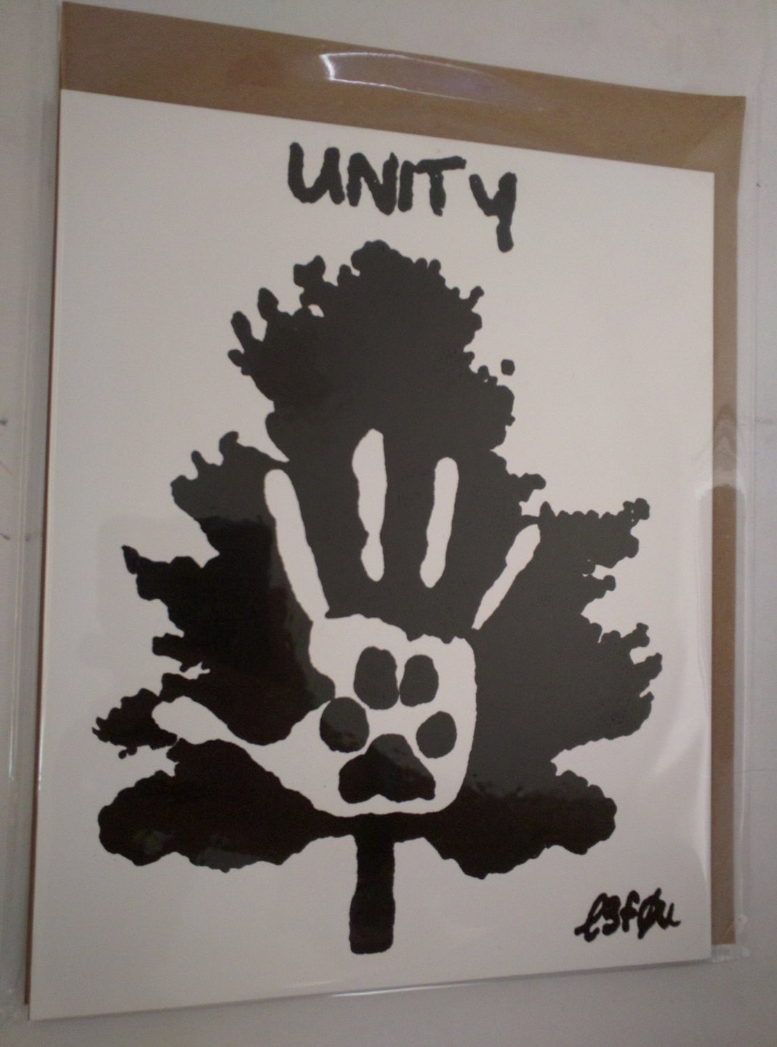 Limited Edition of 150 10x10 on Gessobord of Artwork "Unity"