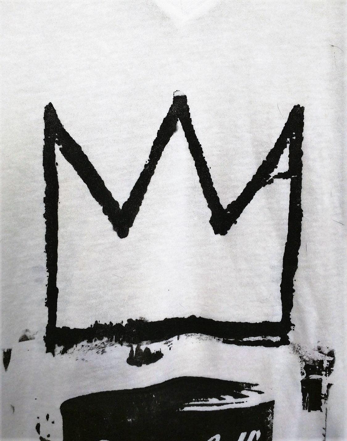 Vegan Soup is King! T-shirt a la Warhol w Basquiat Crown