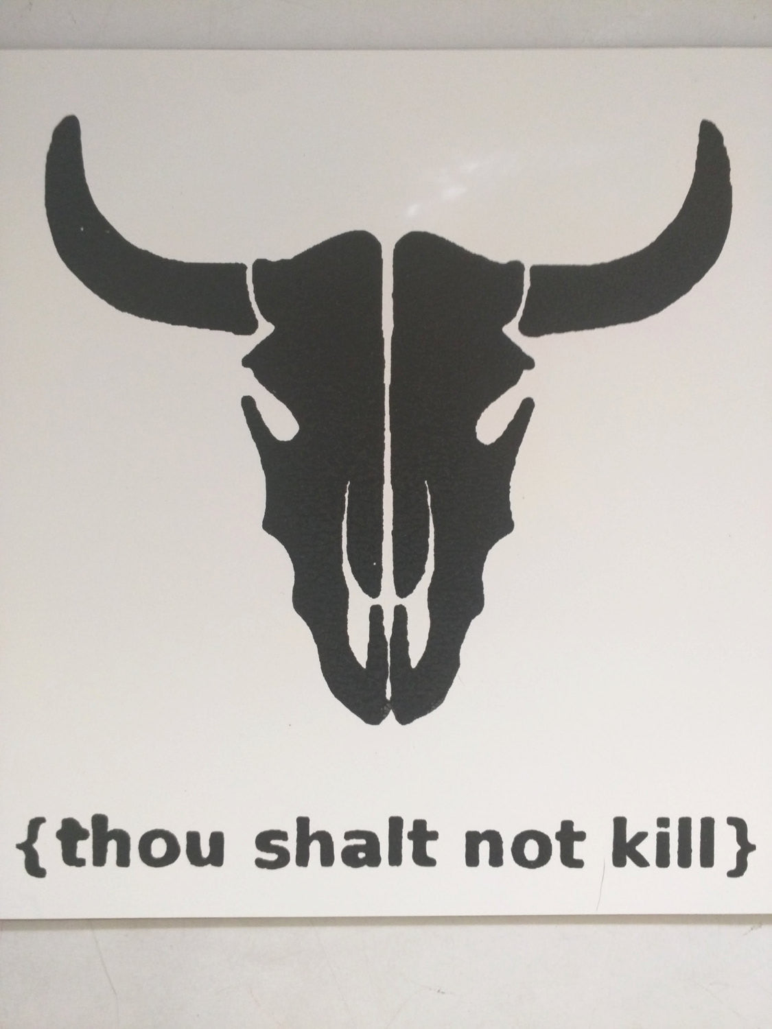 Limited Edition 1 of 150 Original Artwork "Though Shalt Not Kill" Signed on back L3f0u 8x10