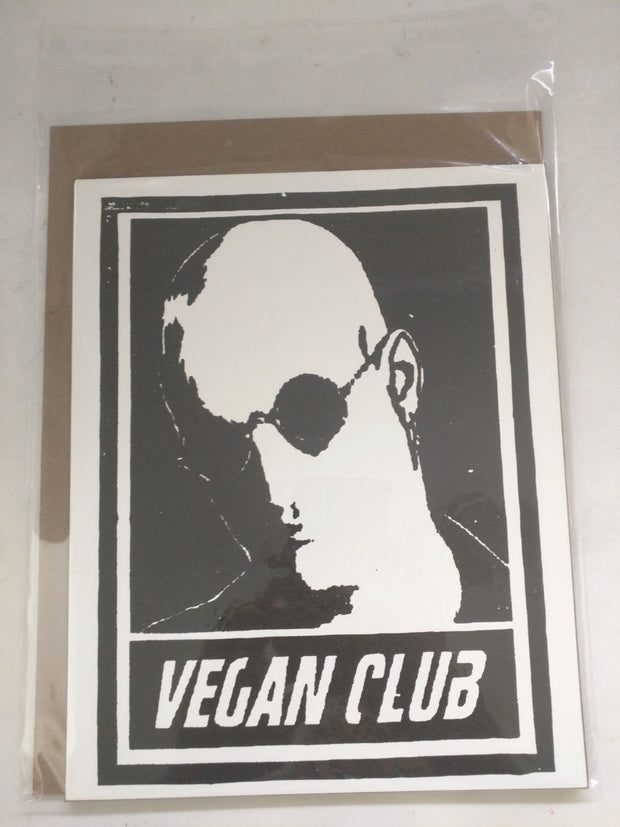 Limited Edition 1 of 150 Original Artwork "Vegan Clube" featuring Woody Harrelson Signed on back L3f0u 8x10