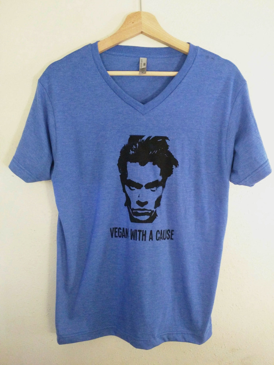 Organic Made in USA T-shirt "Vegan with a Cause" featuring River Phoenix