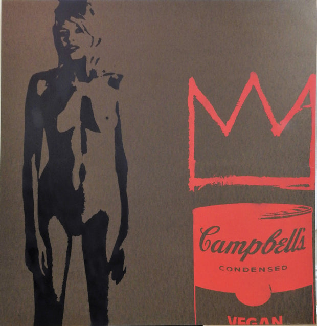 Limited Edition of 150 Print of Artwork "Sea, sex and vegan soup" featuring BB Bebe Brigitte Bardot BB handmade art by L3Fou