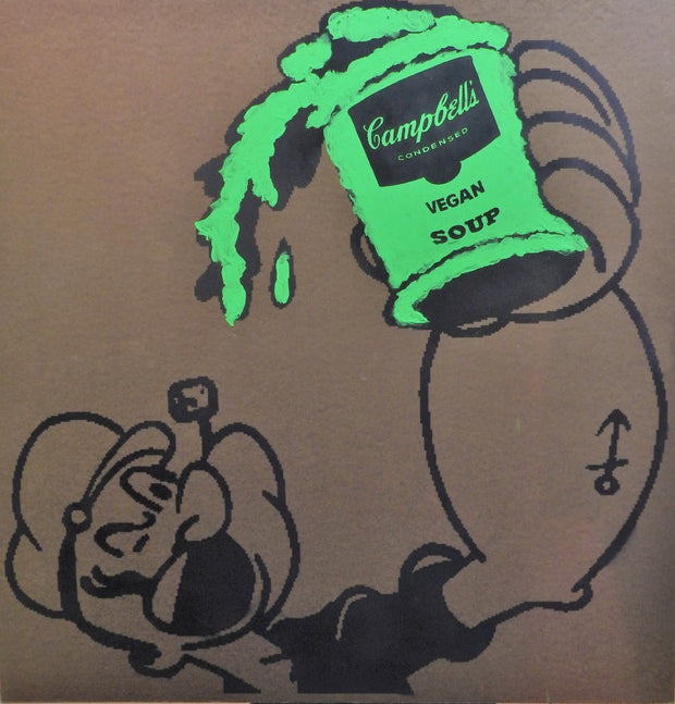48x48 Original Artwork Popeye Holding Campbell's Vegan Soup